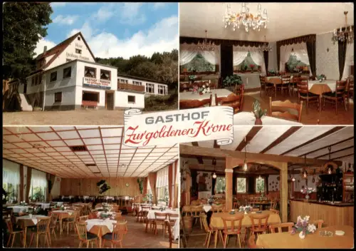Eiterbach-Heiligkreuzsteinach  Gasthof Pension Zur Goldenen Krone Odenwald 1975