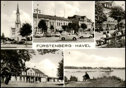 Fürstenberg/Havel DDR MB u.a. Marktplatz, Bahnhof, Ernst-Thälmann-Str. uvm. 1979