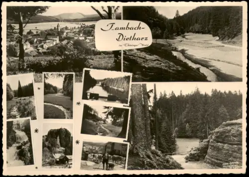 Tambach-Dietharz Mehrbildkarte  mit Orts- und Naturansichten 1960