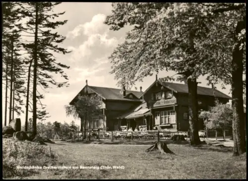 .Thüringen DDR AK Waldschänke Dreiherrnstein am Rennsteig (Thür. Wald) 1962
