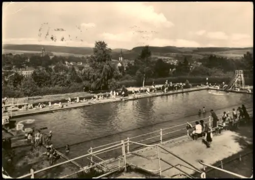 Sondershausen Freibad Schwimmbad Bergbad Sonnenblick zur DDR-Zeit 1964