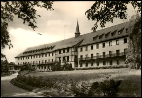 Wolkenstein Ortsansicht Warmbad zur DDR-Zeit Gebäude-Ansicht 1969