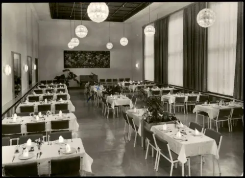 Berga (Elster) Erholungsheim der IG Wismut zur DDR-Zeit Speisesaal 1979/1978
