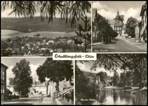 Stadtlengsfeld DDR Mehrbild-AK Ortsansichten u.a. Obertor, Am Markt  1967