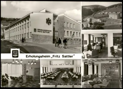 Ansichtskarte Fehrenbach DDR Mehrbildkarte ERHOLUNGSHEIM FRITZ SATTLER 1978