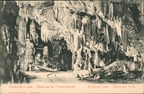 Postcard Adelsberg Postojna Höhlen von Postojna / Postojnska jama 1911