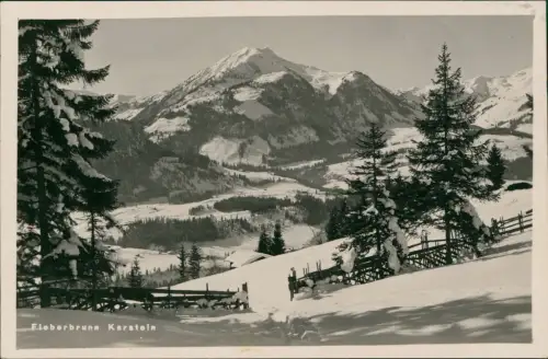 Ansichtskarte Fieberbrunn Karstein im Winter Fotokarte 1930