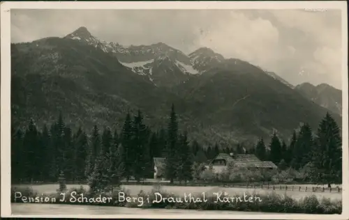 Ansichtskarte Berg im Drautal Fotokarte J. Schader 1928