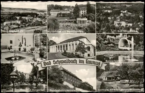 Bad Schwalbach Langenschwalbach Waldcafe Minigolf Kuranlagen MB 1963