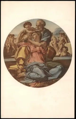 .Italien Italia Sacra Famiglia (Heilige Familie) von Michelangelo 1952