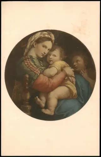 Ansichtskarte  Madonna della Seggiola - Raffaello Sanzio 1920