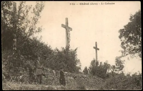 CPA Gizia Le Calvaire mit drei Kreuzen 1920