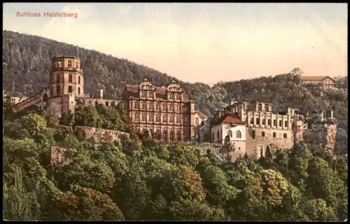 Ansichtskarte Heidelberg Schloss Heidelberg 1910