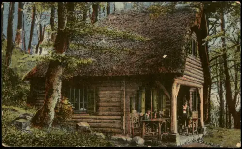 Ansichtskarte Adenau Blockhaus Hohe Acht, Erfrischungsstation 1924