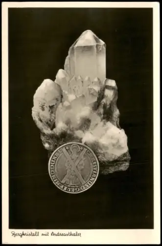 Sankt Andreasberg-Braunlage Bergkristall mit Andreasthaler - Grube Samson 1950