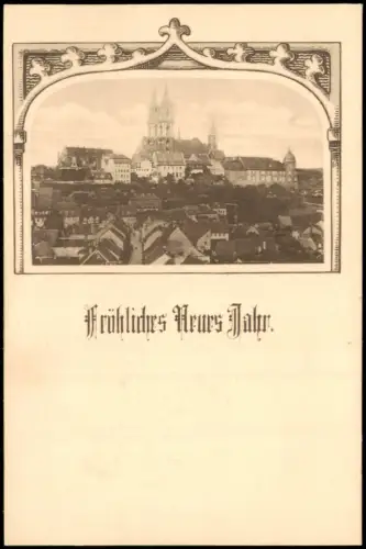 Ansichtskarte Meißen Stadtansicht Meißen mit Albrechtsburg und Dom 1915