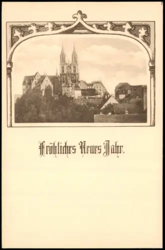 Ansichtskarte Meißen Albrechtsburg und Dom 1905