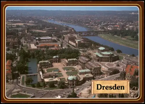 Ansichtskarte Dresden Luftbild - Blick auf die Altstadt 2000