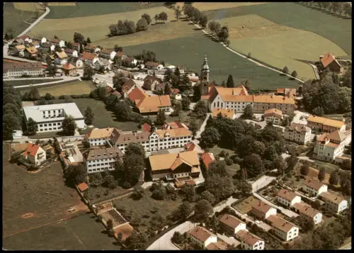 .Bayern Kloster Lenzfried Mädchenrealschule   Hauswirtschaft Luftaufnahme 1990