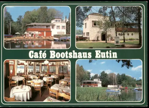 Ansichtskarte Eutin Mehrbildkarte Café Bootshaus Am Eutiner See 1989