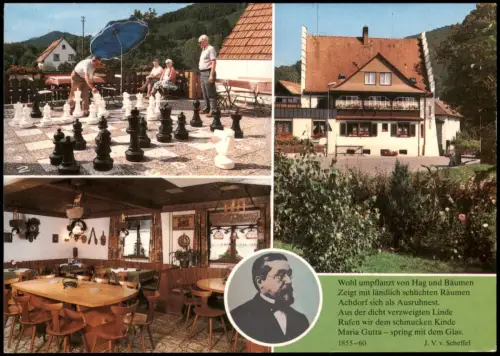 Achdorf-Landshut Mehrbild Gasthof Neue Scheffellinde Freischach  Innen  1990