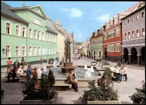 Ansichtskarte Suhl Steinweg (Suhl), belebt 1978