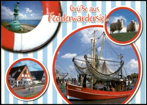 Fedderwardersiel-Butjadingen  Fischkutter, Deichschafen und Hafenansichten 2010