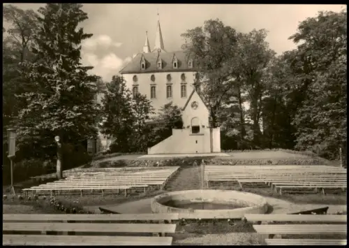 Neuhausen Erzgebirge Klubhaus Schloß Purschenstein Freilichtbühne DDR AK 1962