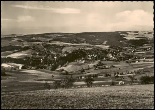 Neuhausen Erzgebirge Umland Blick Schwartenberg Erzgebirge zur DDR-Zeit 1962