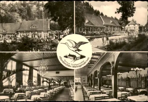 Ansichtskarte Wernigerode Konsum-Großgaststätte Storchmühle 1961