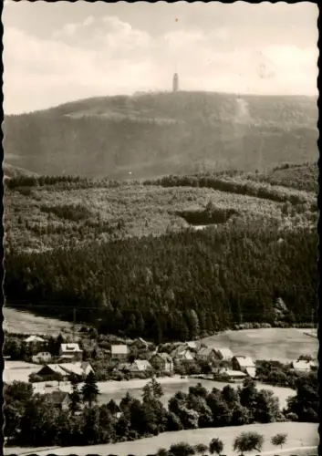 Winterstein-Waltershausen Winterstein (Thür.) mit Blick zum Inselsberg 1962