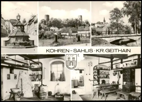 Kohren-Sahlis Töpferbrunnen, Teilansicht, Anlagen, Töpfermuseum 1978