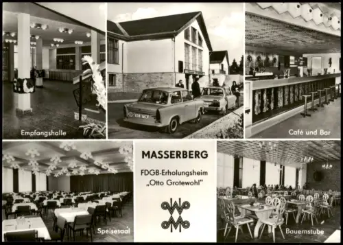 Ansichtskarte Masserberg FDGB-Erholungsheim "Otto Grotewohl" 1978