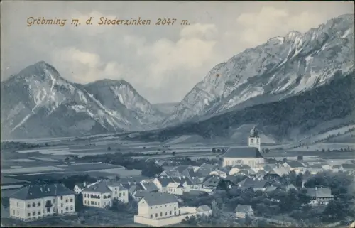 Ansichtskarte Gröbming Stadtpartie 1911