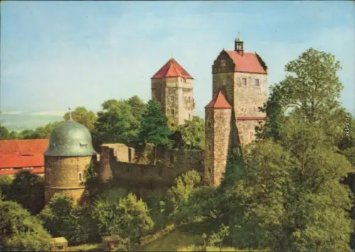 Ansichtskarte Stolpen Burg Stolpen: Nordansicht 1970