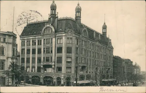 Ansichtskarte Bremen Hillmann's Hotel 1906
