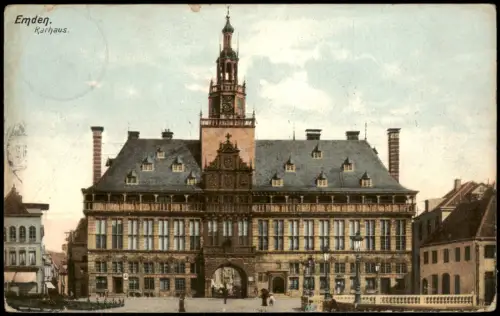 Ansichtskarte Emden Rathaus 1910