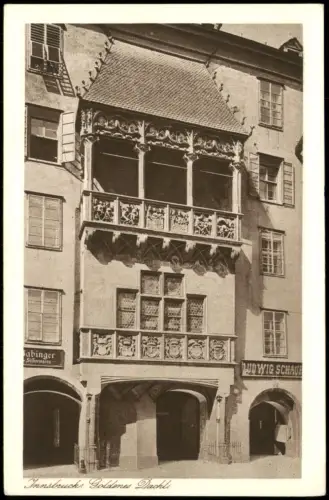 Ansichtskarte Innsbruck Goldenes Dachl 1930