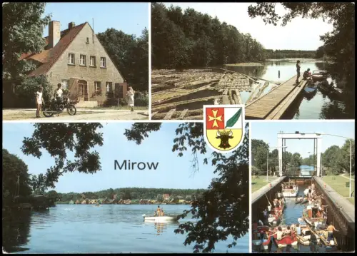 Mirow Jugendherberge "Franz Hollnagel", An der Fleether Mühle, Mirower See, Mirower Schleuse 1989