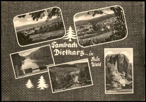Tambach-Dietharz MB Panorama, Talsperre, Falkenstein, Spittergrund 1962