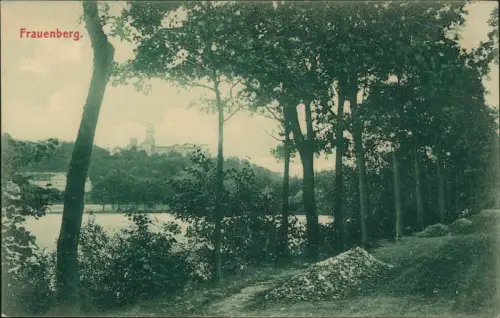 Ansichtskarte Frauenberg-Leibnitz Weg an der Stadt 1913