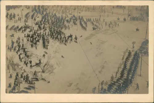 Ansichtskarte Wien Ausstellung Zinnsoldaten Schlacht Orleans 1915