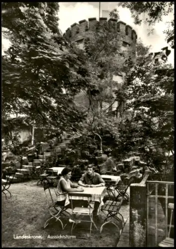 Biesnitz Görlitz Zgorzelec Restauration am Aussichtsturm, Landeskrone 1974