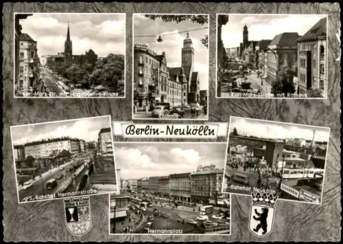Ansichtskarte Neukölln-Berlin Rixdorf Mehrbildansicht Berlin-Neukölln 1967