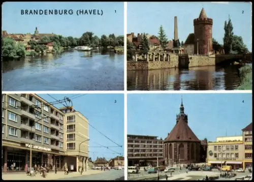 Brandenburg an der Havel DDR  Steinstraße, Molkenmarkt 1970