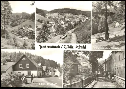 Fehrenbach Mehrbildkarte F  HOG Rasthof und Fehrenbacher Schweiz 1978