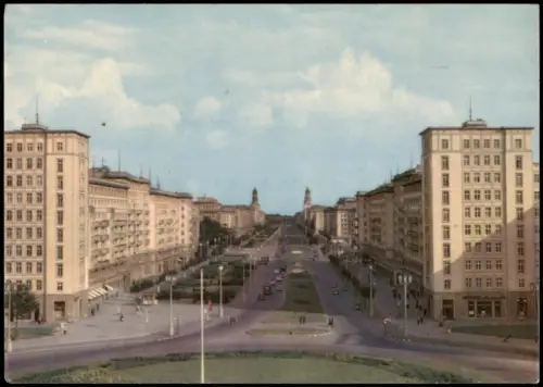 Ansichtskarte Friedrichshain-Berlin Strausberger Platz 1961
