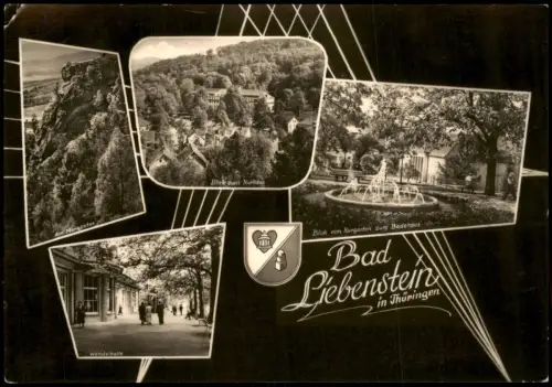 Bad Liebenstein Mehrbildkarte   Kurhaus, Badehaus, Wandelhalle Morgentor 1967