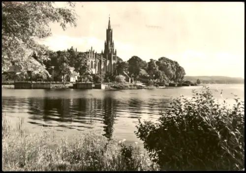 Ansichtskarte Malchow (Mecklenburg) Blick zum ehemaligen Kloster 1971