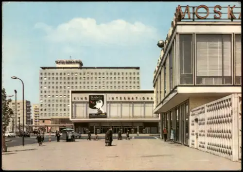 Mitte Ansichtskarte  Berlin, "Hotel Berolina und Kino International" 1967